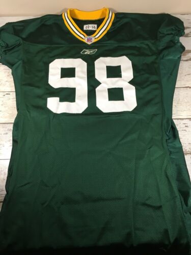 Billy Lyon Green Bay Packers Reebok Game Issued 2002 NFL Used Worn Jersey