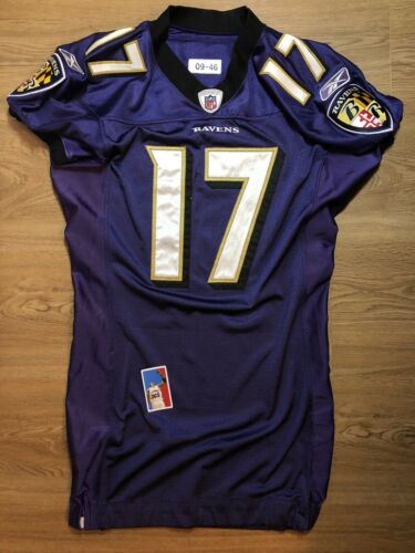 David Tyree 2009 Baltimore Ravens NY Giants Game Worn Issued NFL Jersey XLII 42