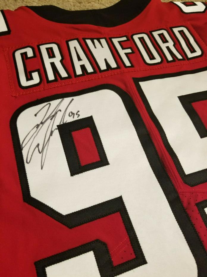 2018 Jack Crawford Signed Game Issued Atlanta Falcons Jersey Un-Worn Un-Used