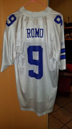 Reebok On Field NFL Dallas Cowboys Tony Romo #9 Jersey White Adult Size LG