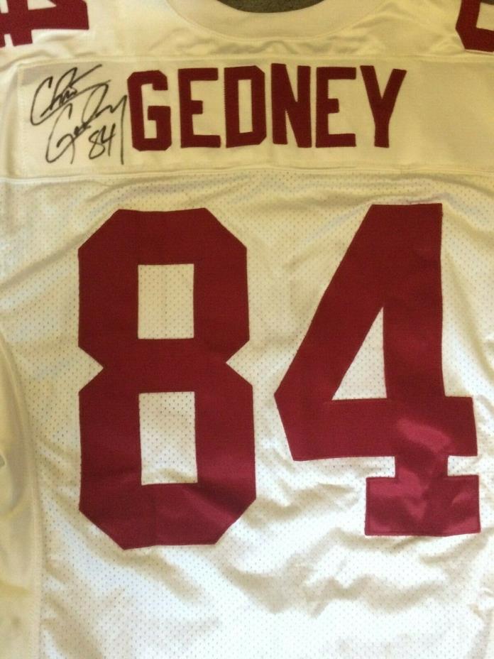 Chris Gedney signed game used puma jersey Arizona Cardinals auto deceased