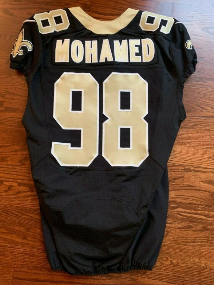 #98 New Orleans Saints Game Worn/ Issue Jersey - MIKE MOHAMED - SZ42 - Cal BEARS