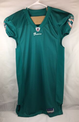 Reebok Miami Dolphins NFL Team Issued Football Jersey Size 46 Throwback Player