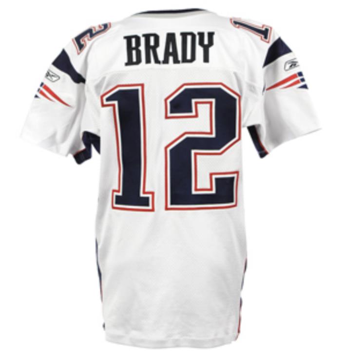 2006 Tom Brady Game Used Worn Patriots Football Jersey MEARS