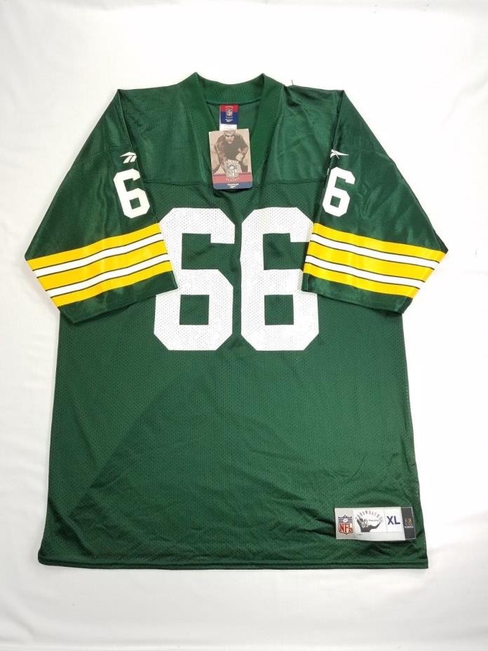 Green Bay Packers Vintage Ray Nitschke #66 NFL Jersey Reebok Mens sz XL