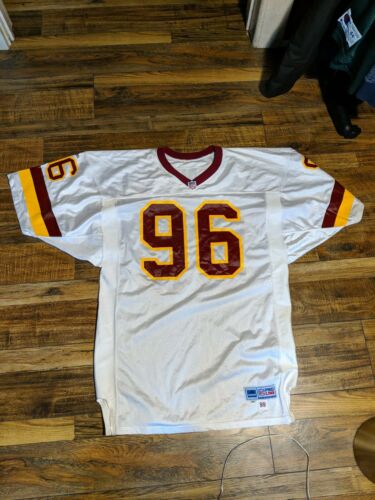 ON SALE 1999 Washington Redskins Adidas White Game issued/used Jersey sz 48