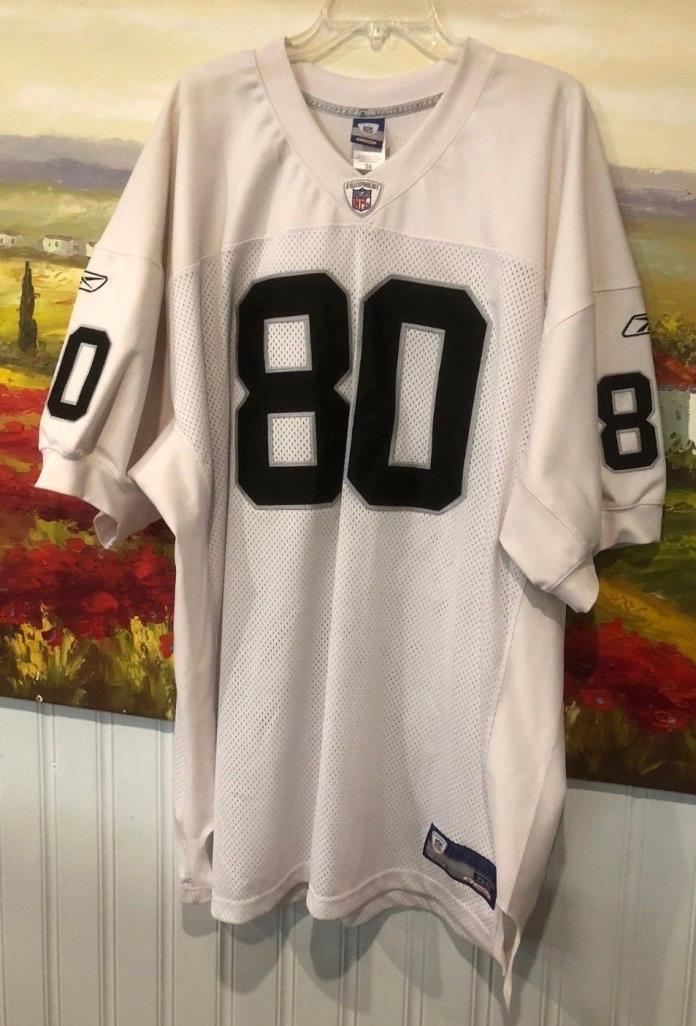 $300 Oakland Raiders On Field Equipment JERRY RICE NFL Pro White Jersey 56 2XL