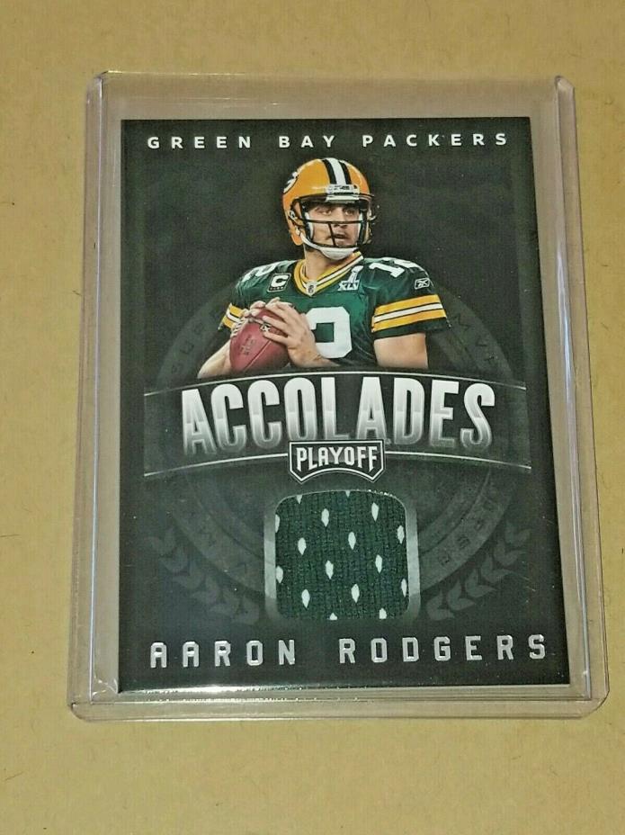 2018 Panini PLAYOFF Aaron Rodgers ACCOLADES JERSEY Green Bay Packers #2
