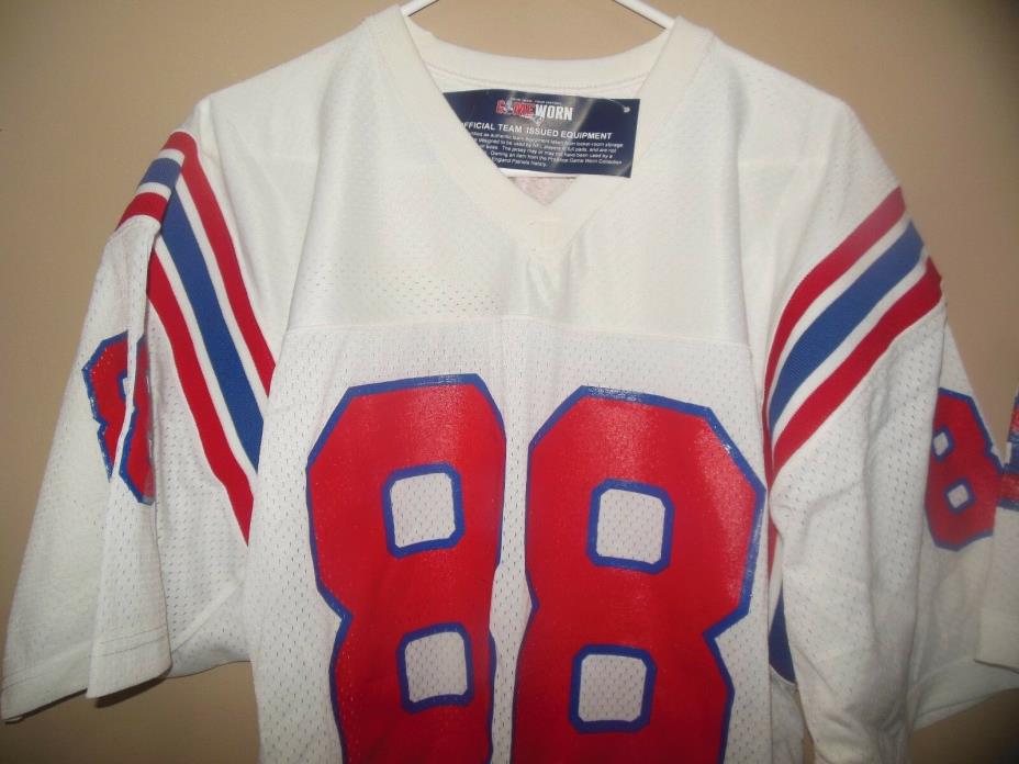 NEW ENGLAND PATRIOTS VINTAGE GAME USED  NFL FOOTBALL JERSEY