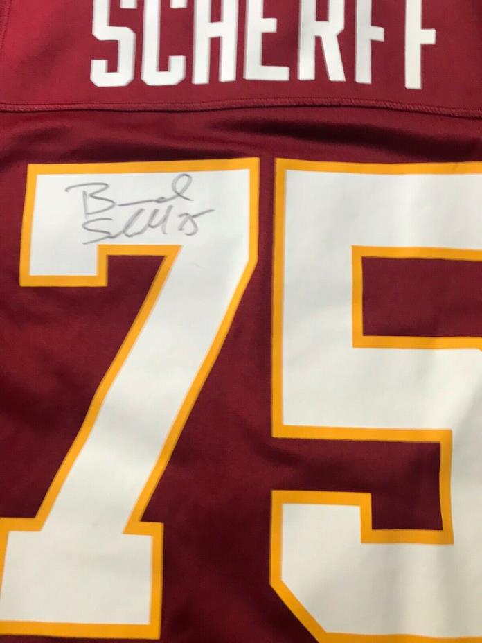 Lg. Redskins autographed Brandon Scherff #75 Jersey