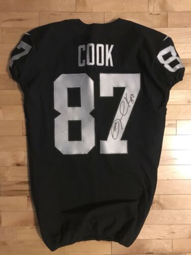 Jared Cook 2018 Game Issued Autographed Oakland Raiders Jersey Worn
