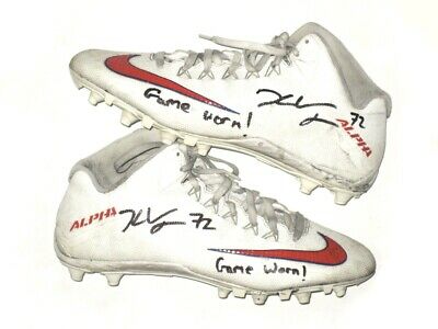 KERRY WYNN 2018 NEW YORK GIANTS GAME WORN NIKE ALPHA CLEATS -WORN SEVERAL GAMES!
