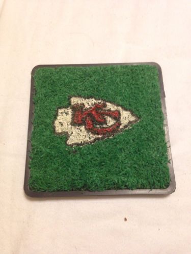 Kansas City Chiefs Game Used Astroturf Coaster