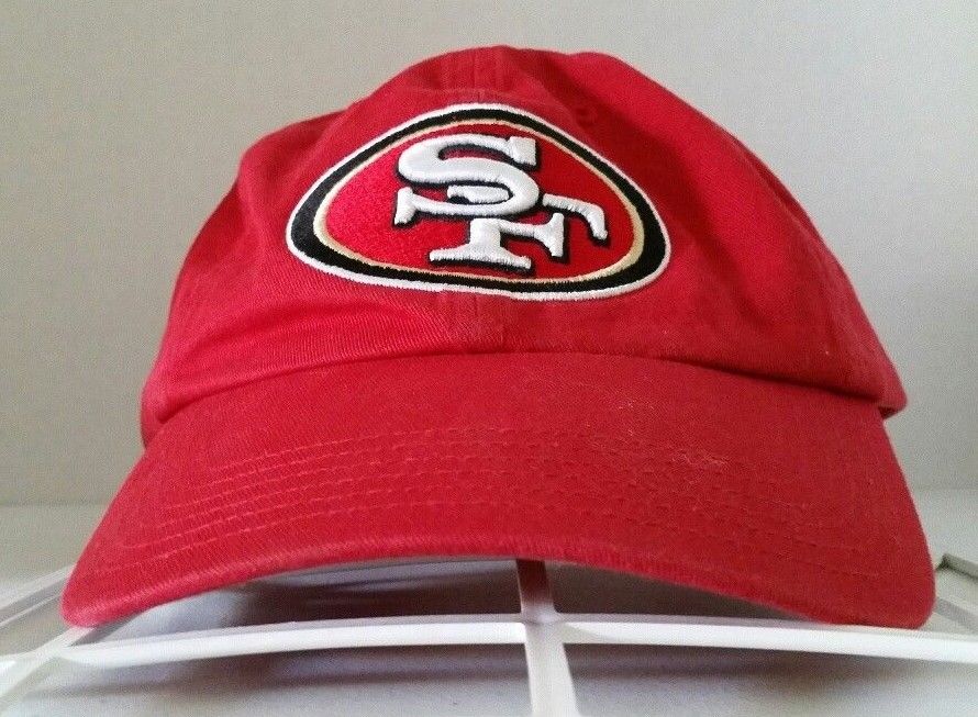 SAN FRANCISCO 49ERS SF CIRCLE HAT - GREAT SHAPE!  Adjustable headband! Worn 1x !