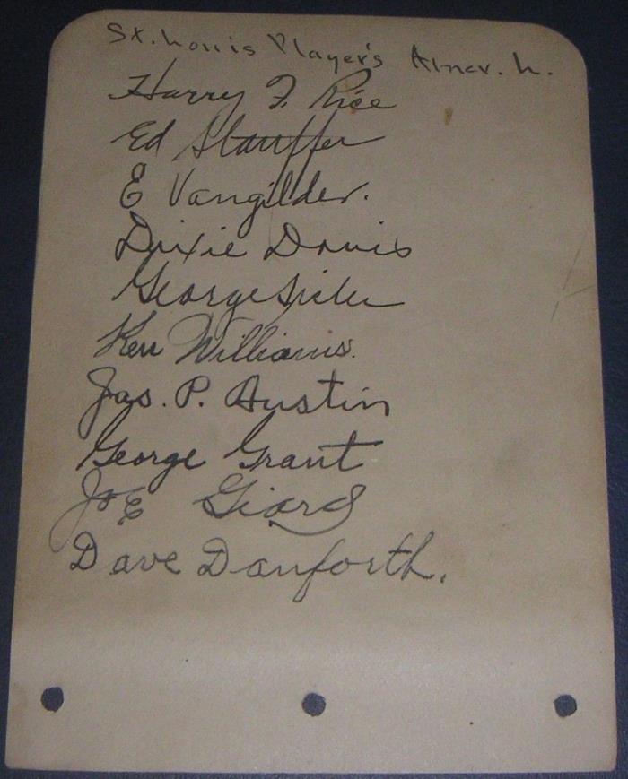 Joe Giard TOUGHEST 1927 Yankees Signed Album Page D. 1956