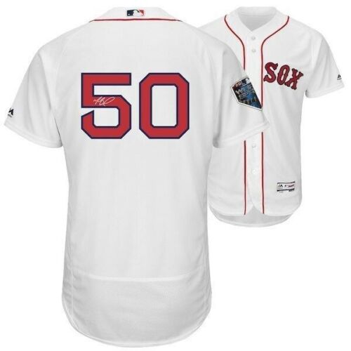 Mookie Betts 2018 MLB WS Champs Signed White Authentic WS Jersey Fanatics.