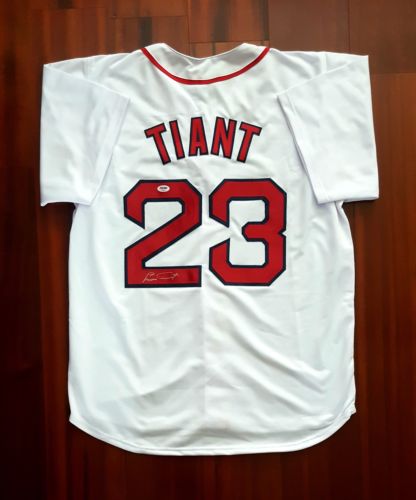 Luis Tiant Autographed Signed Jersey Boston Red Sox PSA DNA