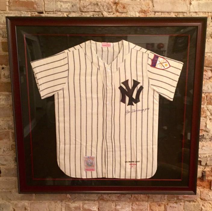 Joe DiMaggio Autographed Custom Framed 1951 New York Yankees LE 1/1 Jersey-JSA