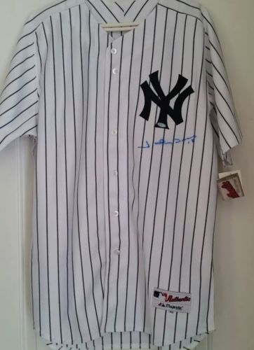 Johnny Damon New York Yankees Signed Jersey Steiner COA w/ Picture Signing