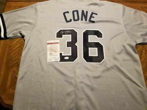 David Cone New York Yankees Signed Autographed jersey JSA COA