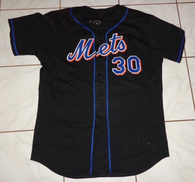 mens Majestic Authentic Cliff Floyd NY Mets autographed jersey size 52 L@@K!