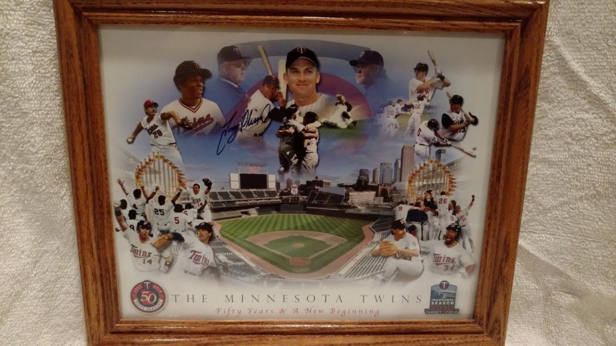 Tony Oliva Auto Signed Minnesota Twins 2010 Target Field Framed Print
