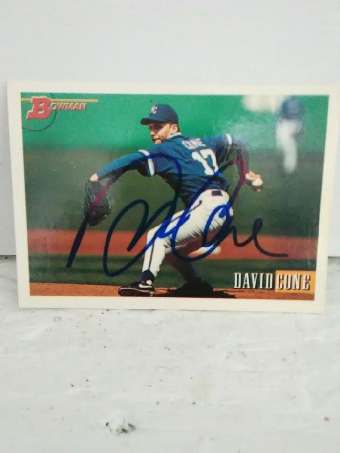 David Cone signed baseball are as KC Royal
