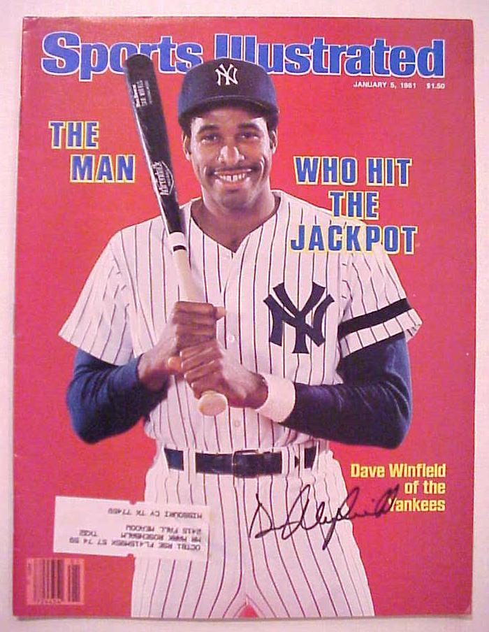 Dave Winfield Signed Autographed Sports Illustrated Magazine 1/5/81 w/ COA