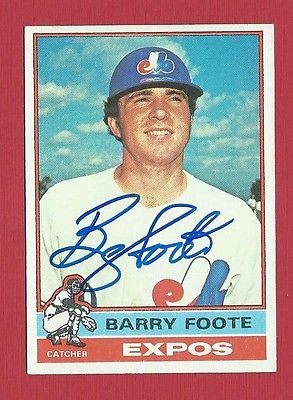 BARRY FOOTE (Montreal Expos) Signed Auto.1976 Topps Baseball Card #42 MINT