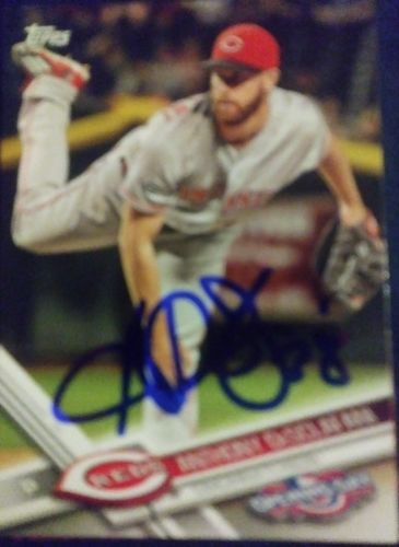 ANTHONY DESCLAFANI SIGNED CINCINNATI REDS BASEBALL CARD AUTOGRAPH. TOPPS