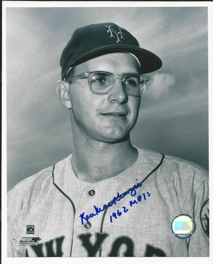 Ken MacKenzie 1962 METS New York Mets Signed Auto 8x10 Photo Autograph