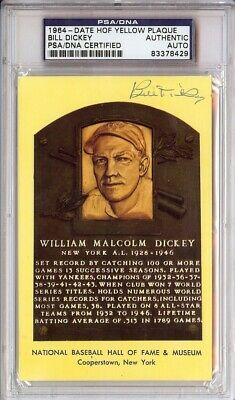 Bill Dickey Autographed Signed HOF Postcard PSA/DNA #83378429
