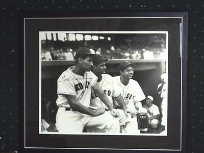 Ted Williams Pesky DiMaggio Framed 23 x 27 Autographed -