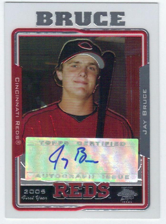 JAY BRUCE 2005 TOPPS CHROME AUTO RC #UH222 AUTOGRAPH