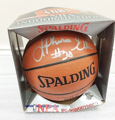 LAPHONSO ELLIS Signed Autographed Indoor/ Outdoor Spalding Basketball #20