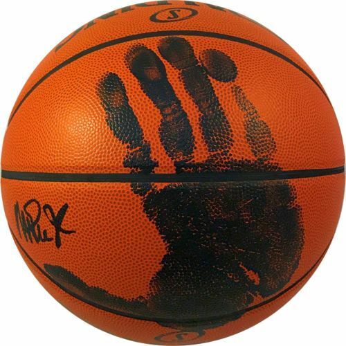 Magic Johnson Hand Print NBA Basketball Signed (Autograph) JSA Authenticated