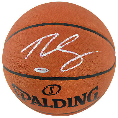 76ers Ben Simmons Authentic Signed Spalding Official Basketball UDA #BAM101375