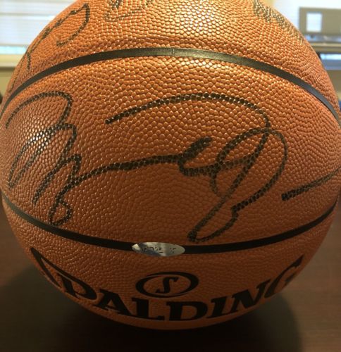 Michael Jordan, Larry Bird & Magic Johnson Signed Basketball PSA & Bird Holo