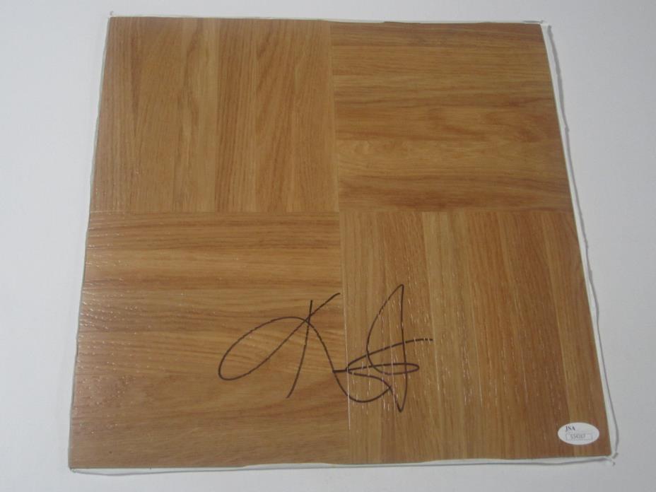 Kyrie Irving Cleveland Cavaliers signed vinyl 12x12 floorboard JSA COA