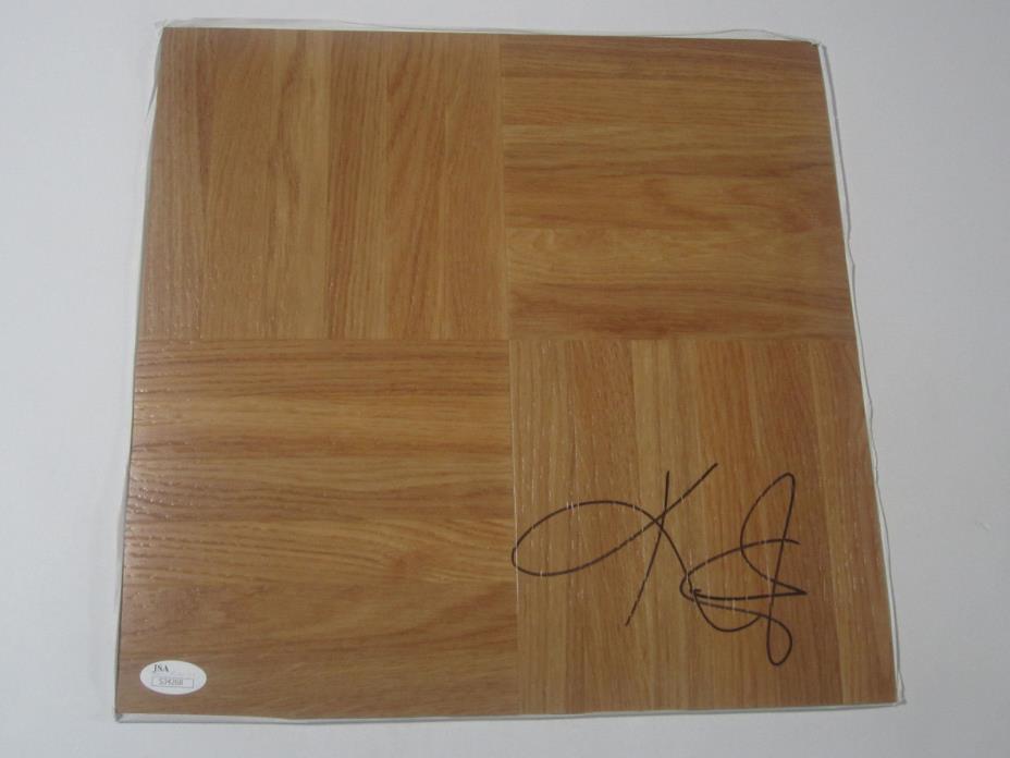 Kyrie Irving Boston Celtics signed autographed vinyl 12x12 floorboard JSA COA