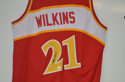 DOMINIQUE WILKINS * Auto Autograph Atlanta Hawks Jersey * JSA Certified