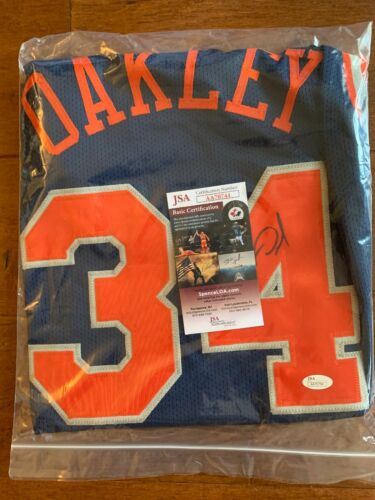 Charles Oakley autographed signed jersey NBA New York Knicks PSA w/ COA Oaktree