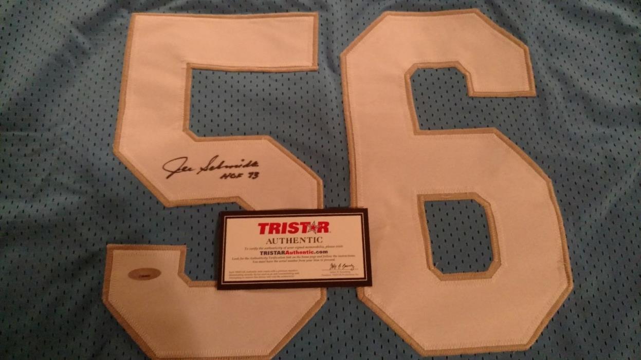 Jersey Signed JOE SCHMIDT “HOF 73”  DETROIT LIONS Great with Tristar COA