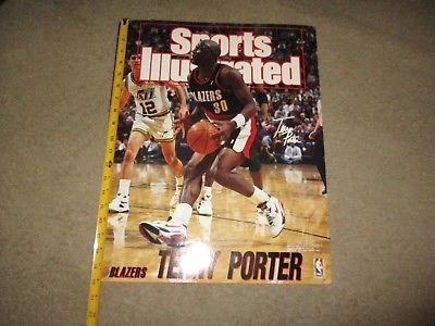 TERRY PORTER 20 x 16 POSTER NBA BASKETBALL PORTLAND TRAILBLAZERS dated 1993
