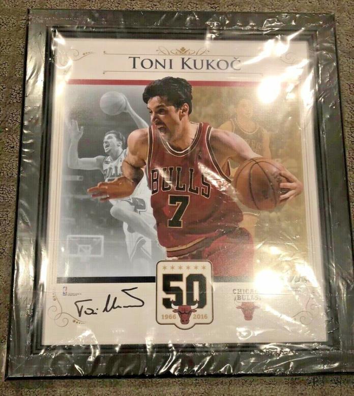 Toni Kukoc AUTHENTIC SIGNED Poster with Frame
