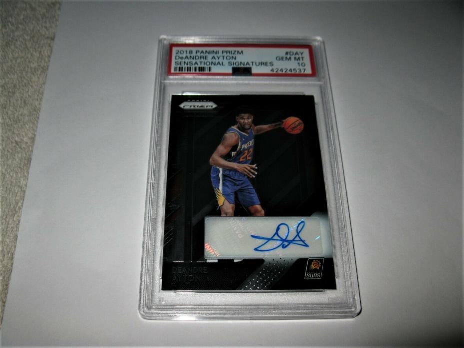 2018 PRIZM Sensational Signatures PSA 10 GEM DeAndre Ayton RC Rookie SUNS Auto