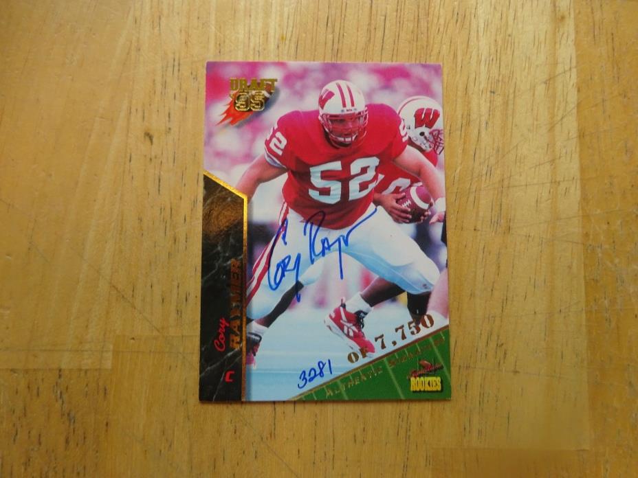 CORY RAYMER 1995 SIGNATURE ROOKIES #60 AUTOGRAPH INTERNATIONAL 3281/7750