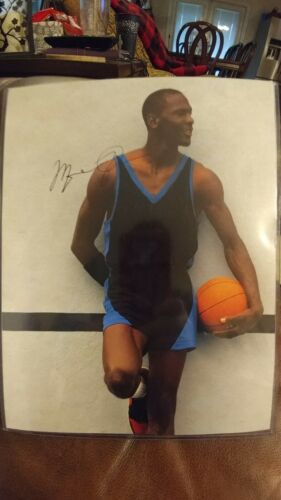Mint Michael Jordan signed autograph basketball book page signature 8.5 x 11