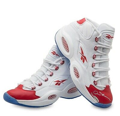 Allen Iverson Signed Autographed Reebok Shoes Red Toe Mid 76ers Sixers /30 UDA