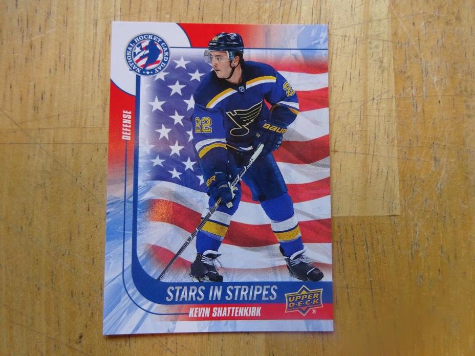 Kevin Shattenkirk  2016 National Hockey Card Day Stars in Stripes #USA4  2 Cards